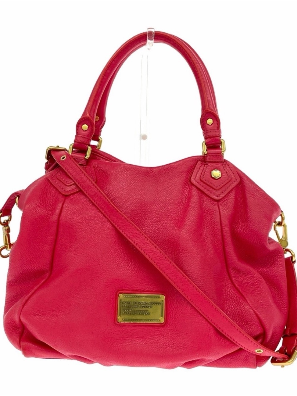 Marc by Marc Jacobs Bright Pink Leather Shoulder Bag
